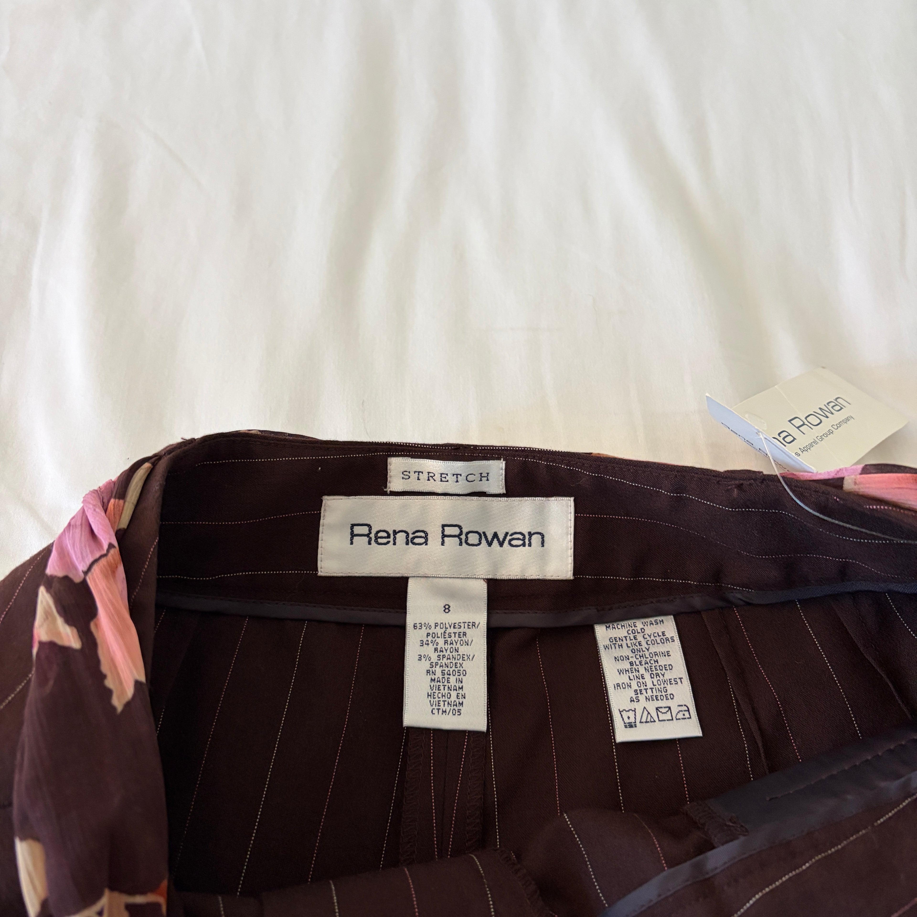 Flirty striped trousers with scarf belt